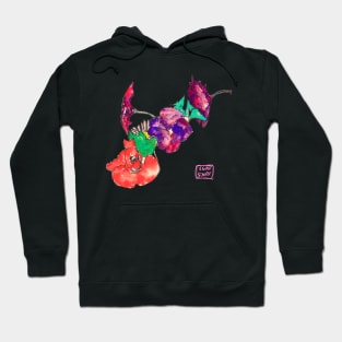 Egon Schiele Flowers Hoodie